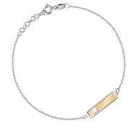 Maverton ID Kinderarmband 925 Silber mit Namen + personalisierte Geschenkbox mit Gravur - Namensarmband für Jungen zur Geburt zur Taufe - Baby Armkette zum Geburtstag - Länge: 13-16 cm