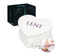 Maverton personalisierte Musikschmuckdose in Herzform mit Aufzieh-Spieluhr - Schmuckkästchen Ballerina Spieldose - Herz Schmuckkiste für Mädchen zur Taufe Erstkommunion - zu Weihnachten - Vorname