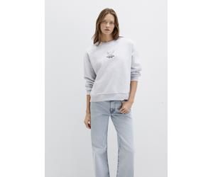 Mavi "CAT PRINTED SWEATSHIRT" Sweatshirt Rundhals (83474133-M) mid grau melange