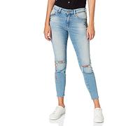 Mavi Damen Adriana Ankle Jeans, Blau (Lt Embroidery Denim 25266), W26