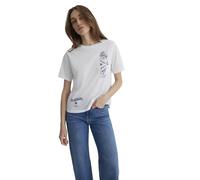 Mavi Damen Beach Printed T-Shirt T-Shirt, Antique White, XS