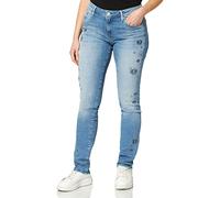 Mavi Damen Boyfriend Boyfriend Jeans (Relaxed) Andrea 10616, Gr. W28 (Herstellergröße: 28/), Blau (lt Indigo Fancy STR 22712)