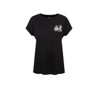 Mavi Damen Butterfly Bike Tee T-Shirt, Black, M