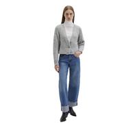 Mavi Damen Button Front Cardigan Strickjacke, Mid Grey Melange, XS