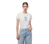 Mavi Damen CAT Journey Tee T-Shirt, Antique White, S