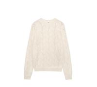 Rundhalspullover MAVI "CREW NECK SWEATER", Damen, Gr. S, antique weiß, Jersey, 68% Acryl, 26% Polyester, 6% Alpaka, normal normal, Rundhals, normaler Saum, Pullover Rundhalspullover, Pullover (3797824
