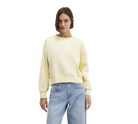 Mavi Damen Crew Neck Sweatshirt Pullover, Double Cream, L