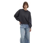 Rundhalspullover MAVI "CREW NECK SWEATSHIRT", Damen, Gr. XS, phantom, Stoff, 66% Baumwolle, 34% Polyester, normal, Rundhals, Pullover, Sweatshirt cropped (82365912-XS) phantom