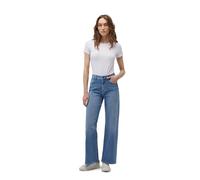 Weite Jeans MAVI "MALIBU", Damen, Gr. 29, Länge 28, mid indigo brushed 90's, 99% Baumwolle 1% Elasthan, weit normal, Jeans, Loose Wide Leg Jeans (65286706-29) mid indigo brushed 90's