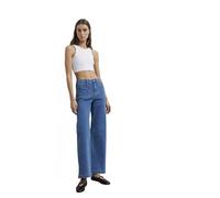Weite Jeans MAVI "MALIBU MARINE", Damen, Gr. 31, Länge 32, mid str, 86% Baumwolle, 12% Polyester, 2% Elastan, weit normal, Jeans, Wide Leg Jeans (63961751-31) mid str