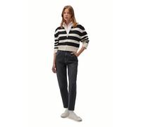 Mavi Damen Full Zip Cardigan, Black Stripe, XS
