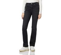 Straight-Jeans MAVI "KENDRA", Damen, Gr. 29, Länge 36, schwarz (smoke brushed glam), 86% Baumwolle, 12% Polyester, 2% Elasthan, gerade lang, Jeans Straight-Jeans, gerde Form (84824008-29) smoke brushe