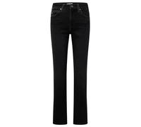 Straight-Jeans MAVI "KENDRA", Damen, Gr. 26, Länge 34, schwarz (smoke brushed glam), 86% Baumwolle, 12% Polyester, 2% Elasthan, gerade lang, Jeans Straight-Jeans, gerde Form (77875025-26) smoke brushe