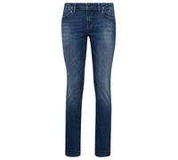 Skinny-fit-Jeans MAVI "LINDY", Damen, Gr. 25, Länge 34, blau (schwarz brushed glam), Stoff, 84% Baumwolle, 9% Polyester, 5% Viscose, 2% Elasthan, skinny fit lang, Jeans, Eng anliegende Jeans (84569546