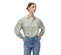Mavi Damen Long Sleeve Shirt Bluse, Lily pad Leaf Print, S