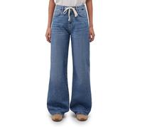 Mavi Damen Malibu with Belt Jeans, mid Brushed lt Denim, 32/30