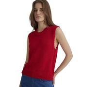 Mavi Damen NONSLEEVE Sweater Pullover, Racing red, L