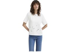 Mavi Damen Short Sleeve Fashion Jersey T-Shirt, Antique White, S
