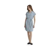 Mavi Damen Short Sleeve Woven Dress Kleid, Stripe Blue, XL
