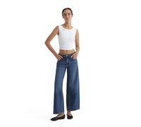 Weite Jeans MAVI "SIENA", Damen, Gr. 30, Länge 30, schwarz used icon, 100% Baumwolle, weit normal, Jeans, Wide Leg Jeans (99950626-30) schwarz used icon