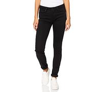 Mavi Damen Skinny Skinny Jeans (enganliegendes Bein) Adriana 10728, Gr. W25/L30 (Herstellergröße: 25/30), Schwarz (Double Black STR 14500)