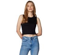 Mavi Damen Sleeveless Top T-Shirt, Schwarz, M EU