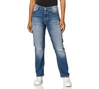 Mavi Damen Straight Leg Straight Jeans Leonie 100667, Gr. W30/L29, Blau (Shaded STR 24047)