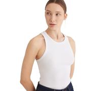 Mavi Damen Tank TOP T-Shirt, White, XL