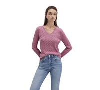 Mavi Damen V-Neck Sweater Pullover, Heather Rose, XS