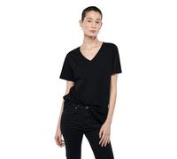 Mavi Damen V-Neck T-Shirt, Black, M