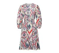 Minikleid MAVI "WOVEN DRESS SHORT", Damen, Gr. L, US-Größen, schwarz (schwarz geo print), 100% Viscose, casual, normal, Langarm, Kleider, Kurzes Kleid (67030110-L) schwarz geo print