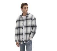 Langarmhemd MAVI "CHECK SHIRT", Herren, Gr. M, US-Größen, turtledove check, 48% Acryl, 26% Polyester, 20% Baumwolle, 6% Viskose, kariert, oversize normal, eng normaler Saum, Hemden, Karo Overshirt (55