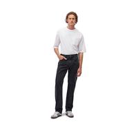 Weite Jeans MAVI "LISBON", Herren, Gr. 30, Länge 30, smoke str, 99% Baumwolle 1% Elasthan, weit lang, Jeans, Loose Straight Jeans (73750421-30) smoke str