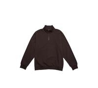 Mavi Herren Half Zip Sweatshirt Pullover, Seal Brown, M