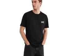 Mavi Herren Logo Tee T-Shirt, Black, L