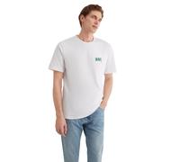 Mavi Herren Logo Tee T-Shirt, White, S