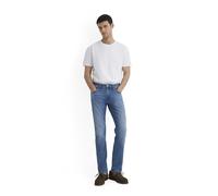Straight-Jeans MAVI "MARCUS", Herren, Gr. 30, Länge 32, mid 90's blau str, 87% Baumwolle, 12% Polyester, 1% Elasthan, slim fit normal, Jeans Straight-Jeans, Slim Straight Jeans (41889023-30) mid 90's