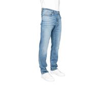 Straight-Jeans MAVI "MARCUS", Herren, Gr. 31, Länge 32, mid 90's blau str, 87% Baumwolle, 12% Polyester, 1% Elasthan, slim fit normal, Jeans Straight-Jeans, Slim Straight Jeans (41889023-31) mid 90's