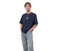 Mavi Herren Printed Tee T-Shirt, total Eclipse, L