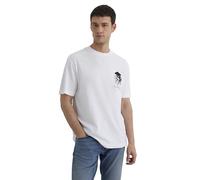 Mavi Herren Printed Tee T-Shirt, White, L