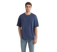 Mavi Herren Short Sleeve Tee T-Shirt, Black iris, XL