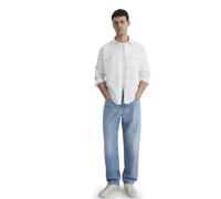 Mavi Herren TED Jeans-Hemd, Off White Denim, M