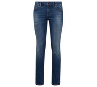 Skinny-fit-Jeans MAVI "LINDY", Damen, Gr. 31, Länge 34, blau (schwarz brushed glam), Stoff, 84% Baumwolle, 9% Polyester, 5% Viscose, 2% Elasthan, skinny fit lang, Jeans, Eng anliegende Jeans (84569546
