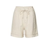 Mavi Damen Linen Shorts Kurze Hose, beige, XS