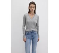 Mavi - V-NECK SWEATER mid grey melange - Gr. - L