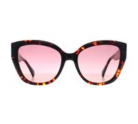 Max Mara Cat Eye Damen Rot Havanna Bordeaux Farbverlauf MM0040 Logo 11 Einheitsgröße