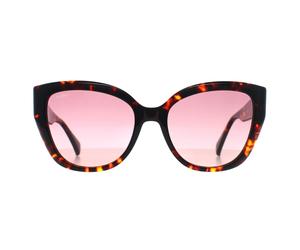 Max Mara Cat Eye Damen Rot Havanna Bordeaux Farbverlauf MM0040 Logo 11 Einheitsgröße