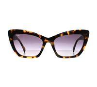 Max Mara Cat Eye Womens farbige Havanna Rauch grau Gradient MM0063 Logo14 Einheitsgröße