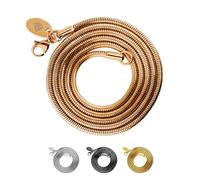 Max Palmer Schlangenkette Edelstahl Rosegold - [43.] Dicke: 1,2mm - Länge: 40cm