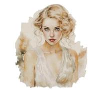 max stitch design Blonde Beauty Kreuzstich-Set, ägyptische Baumwolle, 100 % Baumwolle, 150 x 170 Stich, 26 x 28 cm, Kreuzstich-Set nach Zählmuster